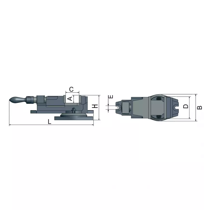 Optimum - imadło do maszyn precyzyjnych FMS 150 (3354150)