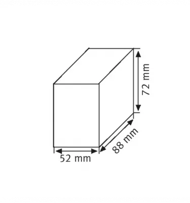 Schweisskraft - blok węglowy do obróbki 88 x 72 x 52 mm (1231026BB)
