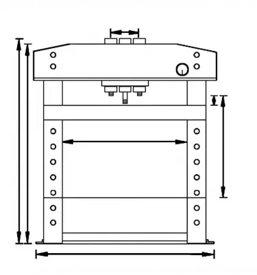 Unicraft - hydrauliczna prasa warsztatowa WPP 30 E (6300030)