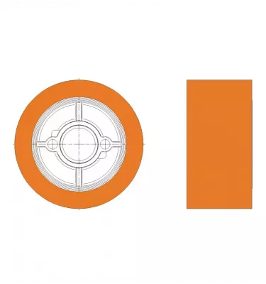 Holzkraft - rolka podająca do gładkich powierzchni dla VSA 2038 / 2048 / 4 V / 4 V DC (5119527)