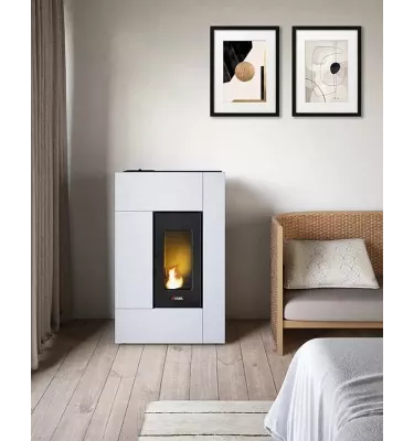 Cadel - piecyk na pellet Spirit 5 biały 5,2 kW