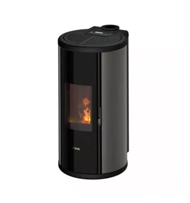 Cadel - piecyk na pellet Sound 7 Up szary Titanium 7,0 kW