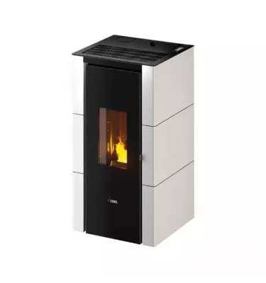 Cadel - piecyk na pellet Cristal 7 Up biały 7,0 kW