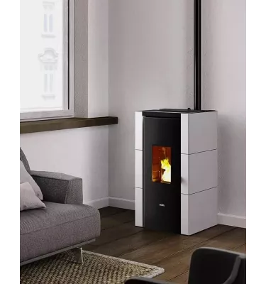 Cadel - piecyk na pellet Cristal 7 Up bordowy 7,0 kW