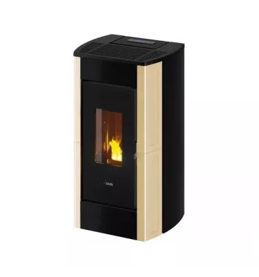 Cadel - piecyk na pellet Perla 7 kość słoniowa kafel 7,0 kW