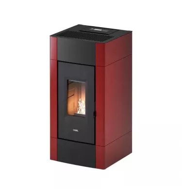 Cadel - piecyk na pellet Cristal 9 bordowy 8,5 kW