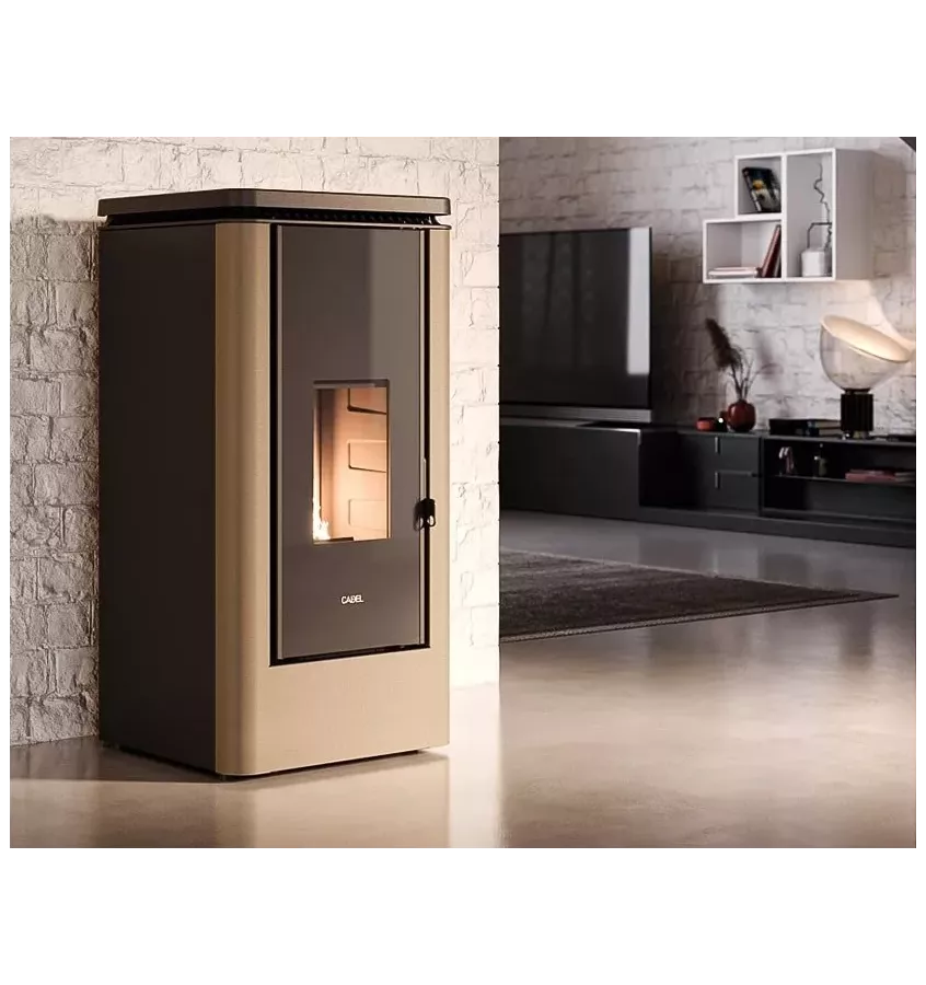 Cadel - piecyk na pellet Icon Plus 9 biały 8,5 kW