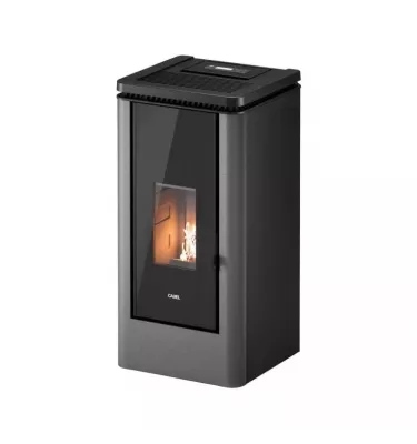Cadel - piecyk na pellet Icon Plus 9 szary Titanium 8,5 kW