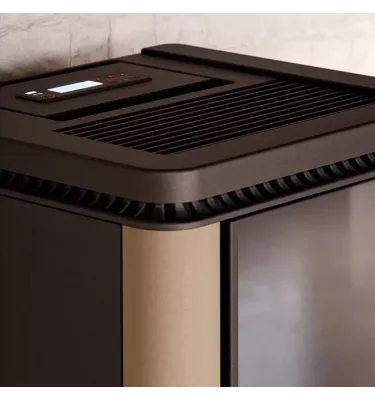 Cadel - piecyk na pellet Icon Plus 9 szary Titanium 8,5 kW