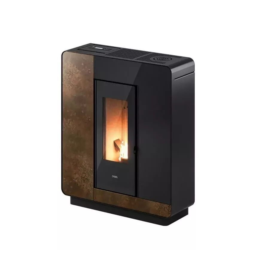 Cadel - piecyk na pellet Elle Plus 9 Flexit kamień Ossido Bruno 8,5 kW