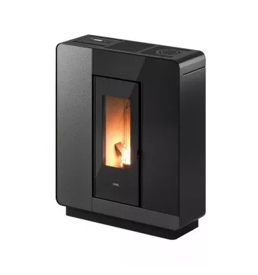 Cadel - piecyk na pellet Elle Plus 9 Flexit szary Titanium 8,5 kW