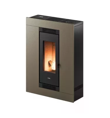 Cadel - piecyk na pellet Luce Plus 9 Flexit jasnobrązowy 8,5 kW