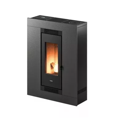 Cadel - piecyk na pellet Luce Plus 9 Flexit szary Titanium 8,5 kW