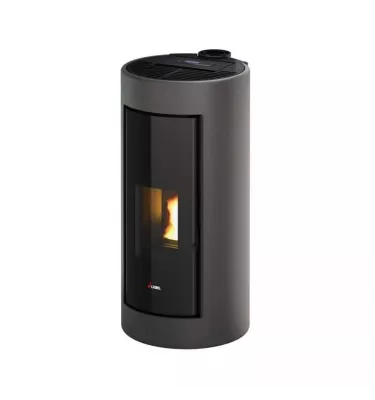 Cadel - piecyk na pellet Shell 9 Up szary Titanium 9,1 kW