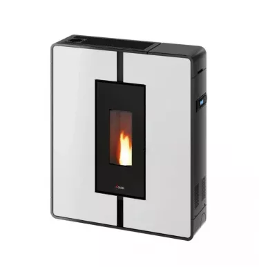 Cadel - piecyk na pellet Tile Plus 10 biały 10,0 kW