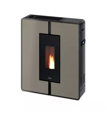 Cadel - piecyk na pellet Tile Plus 10 jasnobrązowy 10,0 kW