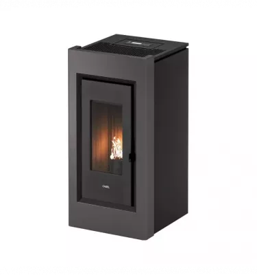 Cadel - piecyk na pellet Prince 11 szary Titanium 10,5 kW