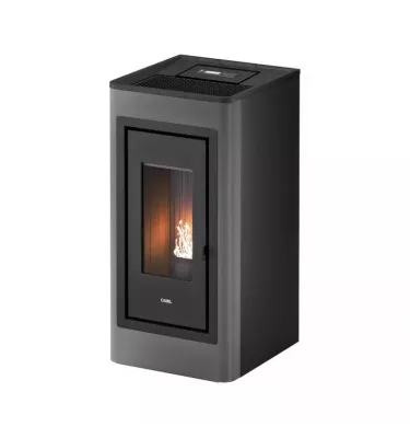 Cadel - piecyk na pellet Kobe 11 szary Titanium 10,5 kW