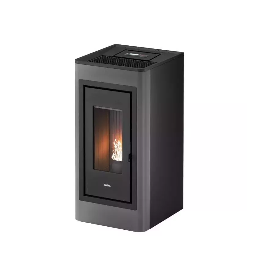 Cadel - piecyk na pellet Kobe 11 szary Titanium 10,5 kW