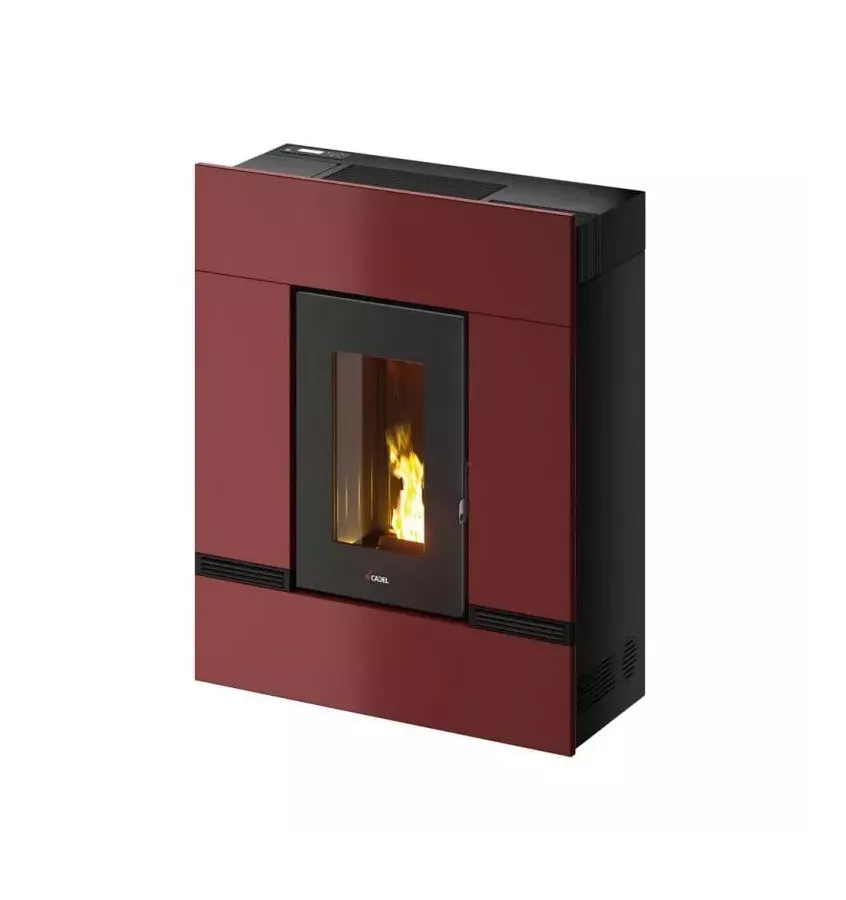 Cadel - piecyk na pellet Mithos Plus 12 Ps bordowy 12,0 kW