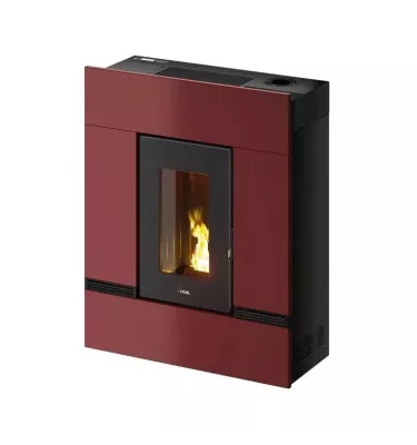 Cadel - piecyk na pellet Mithos Plus 14 Up Twin bordowy 14,0 kW