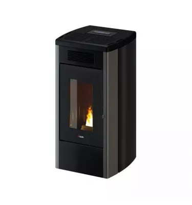 Cadel - piecyk na pellet Atena Plus 14 szary Titanium 14,0 kW