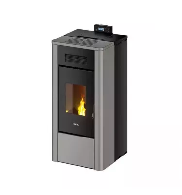 Cadel - piecyk na pellet Hydro River 23 szary Titanium 22,4 kW