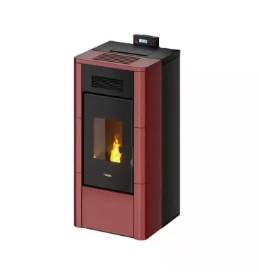 Cadel - piecyk na pellet Hydro River 23 bordowy kafel 22,4 kW