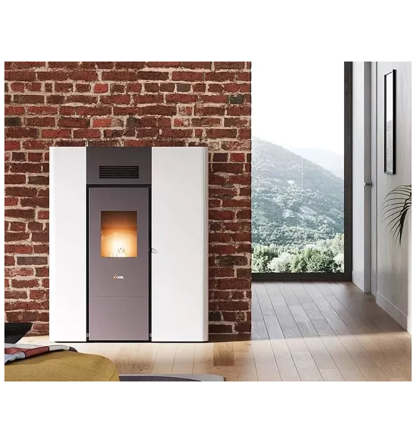 Cadel - piecyk na pellet Hydro Maya 16 biały 16,2 kW