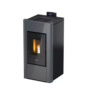 Cadel - piecyk na pellet Hydro Prince 12 szary Titanium 11,8 kW