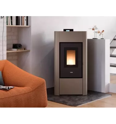 Cadel - piecyk na pellet Hydro Prince 12 bordowy 11,8 kW