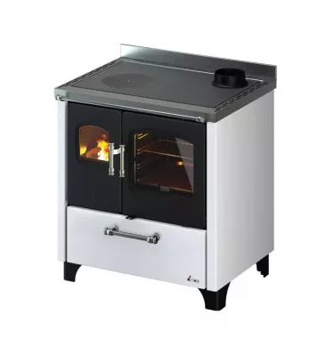 Cadel - kuchnia na drewno Smart 80 biały 7,7 kW