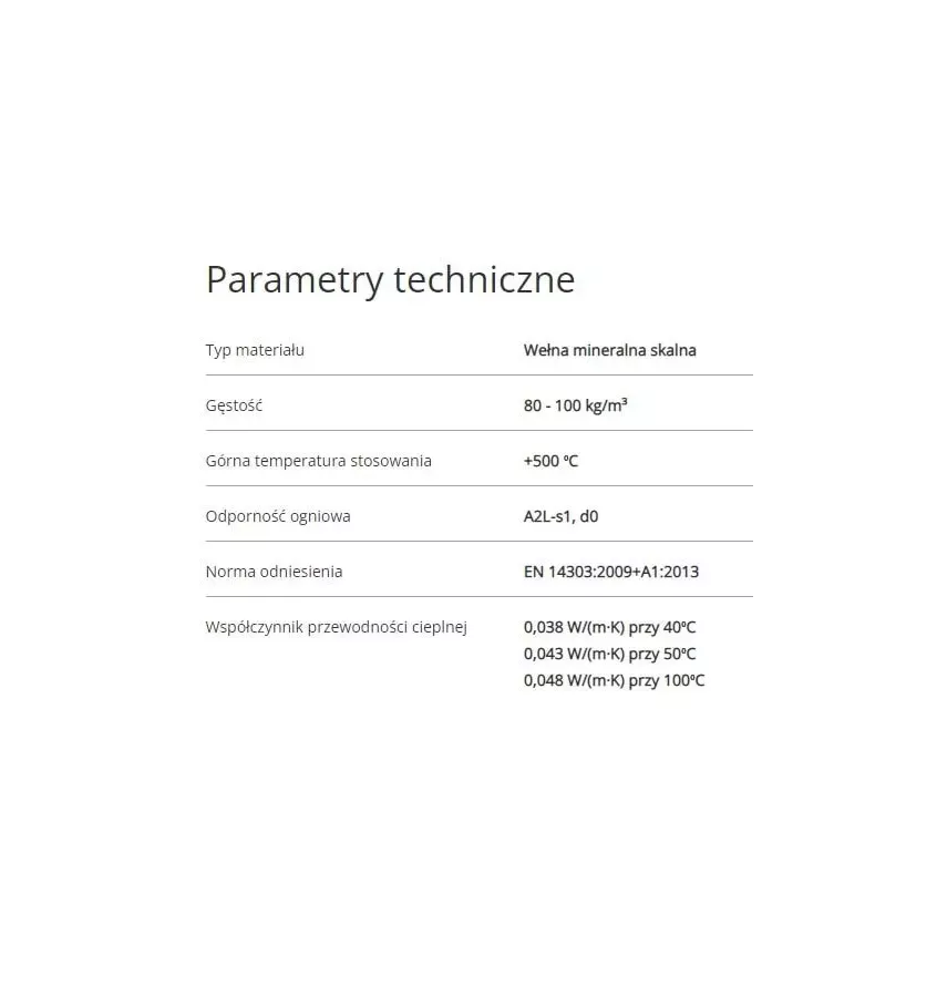Folimpex -  otulina z wełny mineralnej Poolwool AL - 219/100 mm