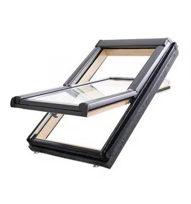 Roto - okno obrotowe Designo R4 H Standard - drewno