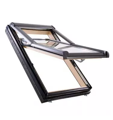 Roto - okno wysokoosiowe Designo R7 H Standard - drewno