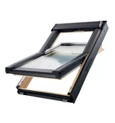 Roto - okno obrotowe RotoQ Q4 H Comfort 2C - drewno