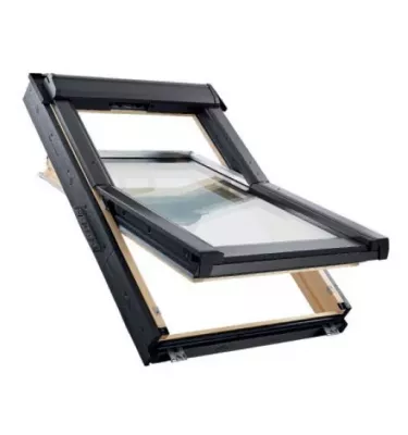 Roto - okno obrotowe RotoQ Q4 H Premium 3P - drewno