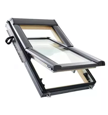 Roto - okno obrotowe Designo R6 H Comfort 8C - drewno