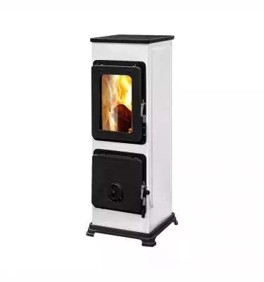 Thorma - piecyk na drewno Bozen AT biały 5,0 kW