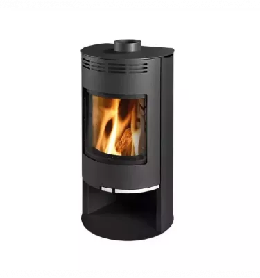 Thorma - piecyk na drewno Zaragoza czarny 5,0 kW