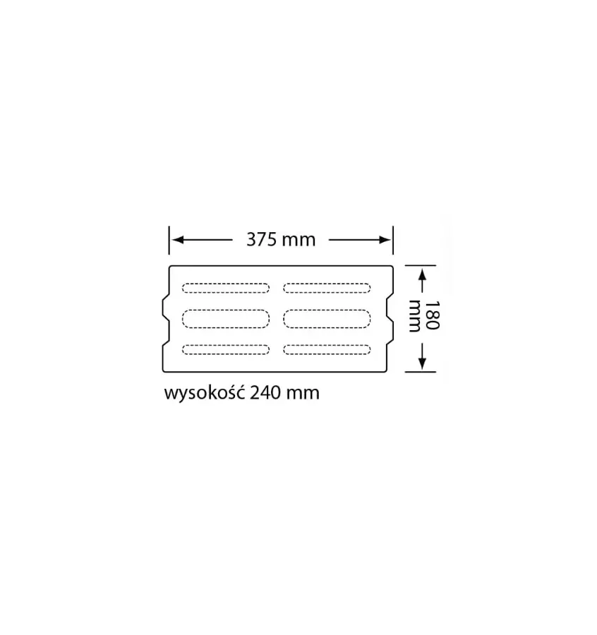 Czamaninek - pustak ścienny keramzytowy AKU K-3