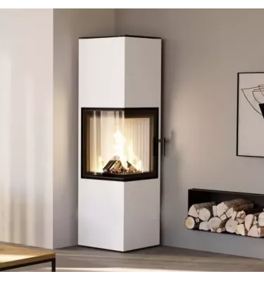 Hajduk - piec wolnostojący na drewno Pixel L 7,0 kW biały