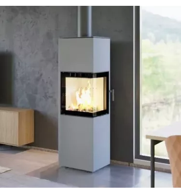 Hajduk - piec wolnostojący na drewno Pixel XL 7,0 kW szary