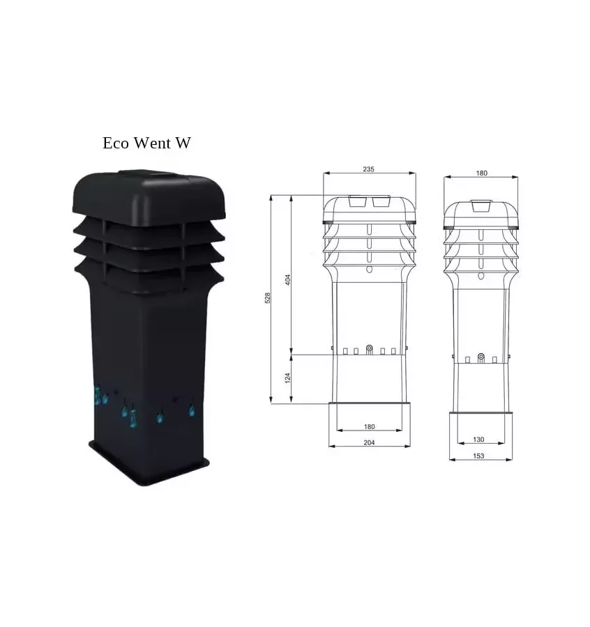 Schiedel - nasada kominowa Eco Went
