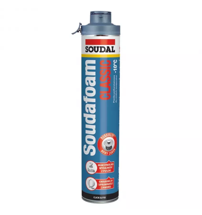 Soudal - pianka montażowa Soudafoam Classic Click&Fix do -10°C