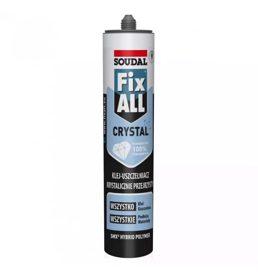 Soudal - tiiviste - Fix All Crystal -hybridiliima