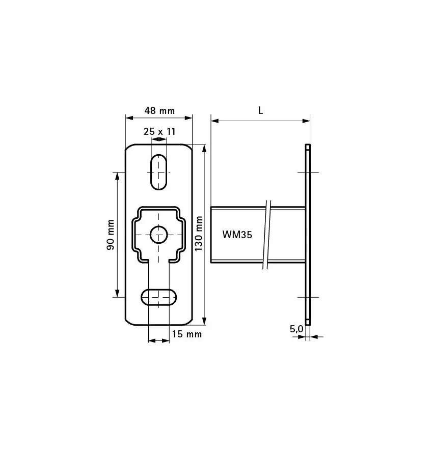 Walraven - BIS RapidRail® seinäkonsoli