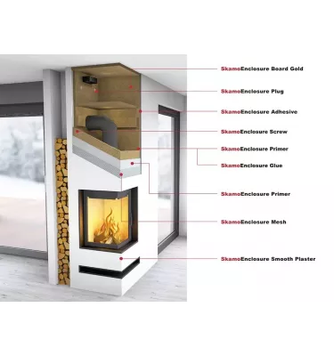 Skamol - SkamoEnclosure Board Gold lämmönkestävät vermikuliittipaneelit