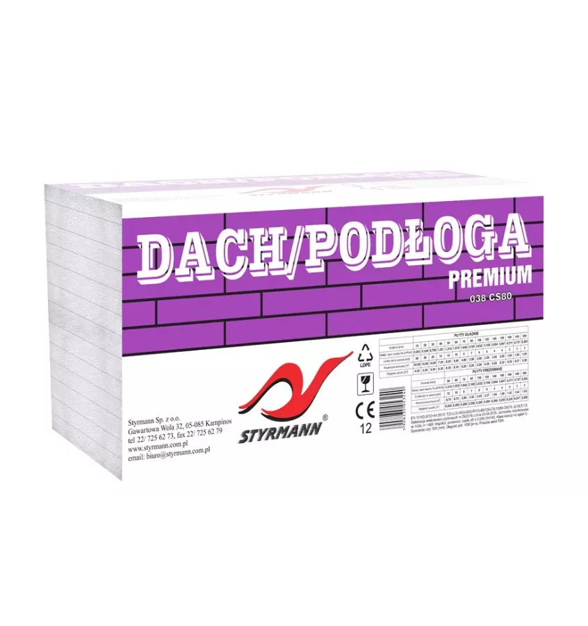 Styrmann - styropian Dach-Podłoga Premium 038 