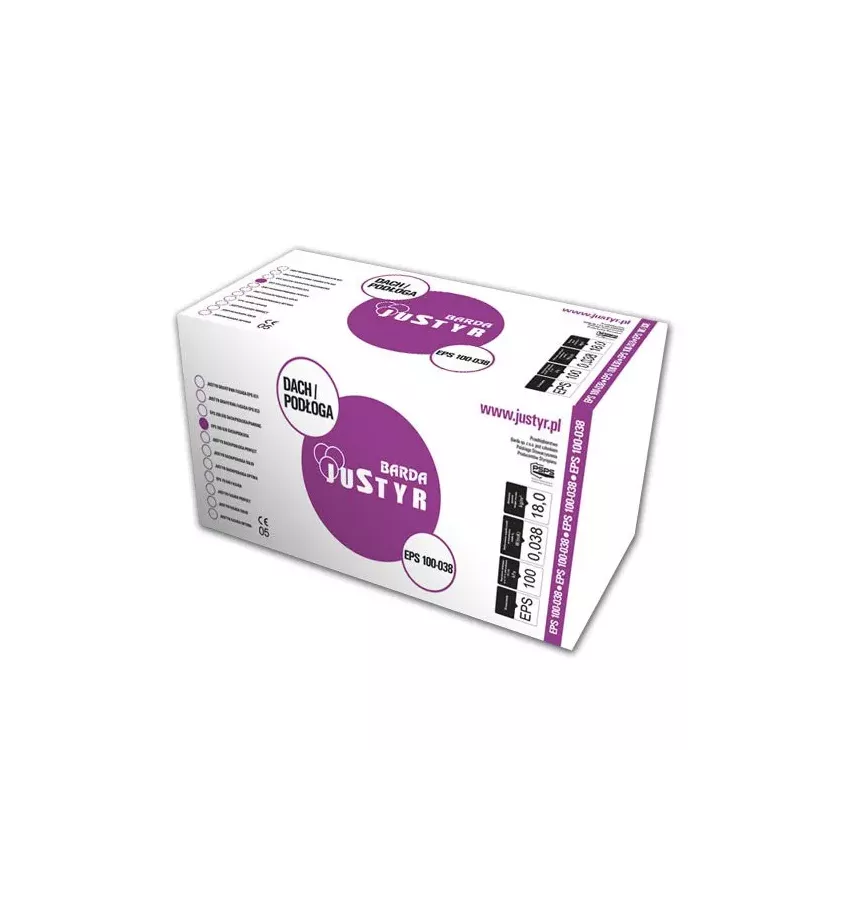 Justyr - styropian EPS 100-036 DACH/PODŁOGA